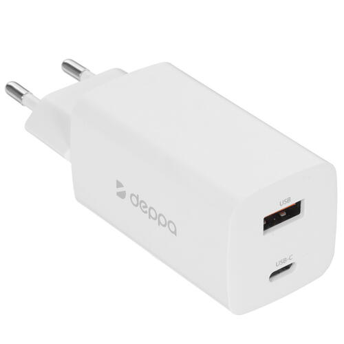 Купить Сетевое зарядное устройство Deppa 11434 белый  5095299. Характеристики, отзывы и цены в Донецке
