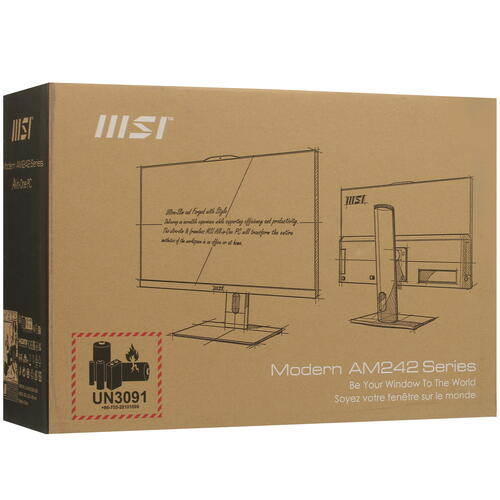 Купить 23.8" Моноблок MSI Modern AM242P 12M-427RU [9S6-AE0712-427]  5401603. Характеристики, отзывы и цены в Донецке