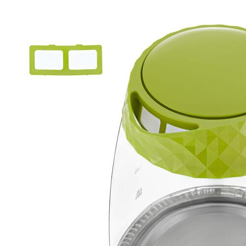 Купить Электрочайник Kitfort КТ-6123-2 зеленый  5339016. Характеристики, отзывы и цены в Донецке