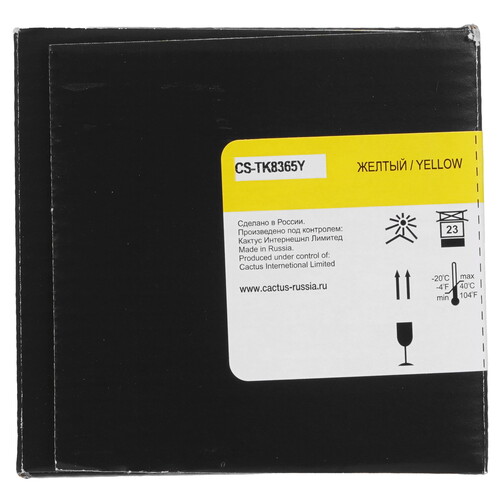 Купить Картридж лазерный Cactus CS-TK8365Y желтый, с чипом  5483842. Характеристики, отзывы и цены в Донецке