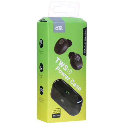 Купить Наушники TWS Gal TW-2400 черный  4866332. Характеристики, отзывы и цены в Донецке