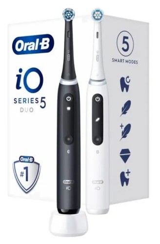 Купить Набор зубных щеток Braun Oral-B iO Series 5 Duo белый, черный  5604224. Характеристики, отзывы и цены в Донецке