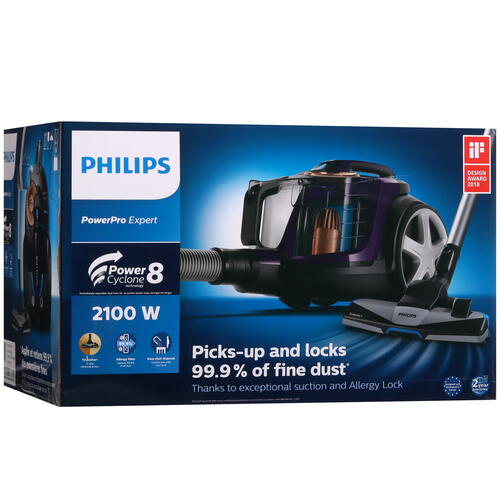 Купить Пылесос Philips FC9734/01 фиолетовый  1170003. Характеристики, отзывы и цены в Донецке