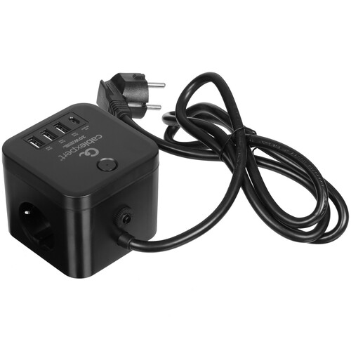 Купить Сетевой фильтр Cablexpert CUBE-3-CU3-B-1.5 черный  9154785. Характеристики, отзывы и цены в Донецке