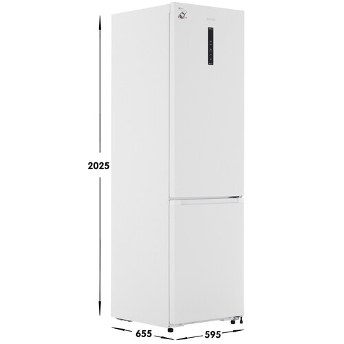 Купить Холодильник с морозильником   Gorenje NRB620E61W4WFE белый  9228848. Характеристики, отзывы и цены в Донецке