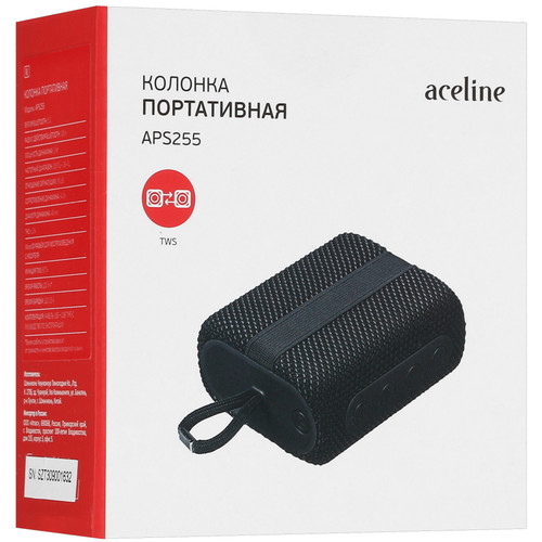 Купить Портативная колонка Aceline APS255, черный  5401893. Характеристики, отзывы и цены в Донецке