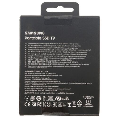 Купить 1000 ГБ Внешний SSD Samsung T9  5449082. Характеристики, отзывы и цены в Донецке