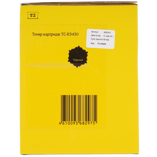 Купить Тонер-картридж лазерный T2 TC-K3430 черный, с чипом  9250431. Характеристики, отзывы и цены в Донецке