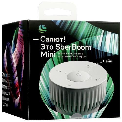 Купить Умная колонка SberBoom mini белый  5093565. Характеристики, отзывы и цены в Донецке