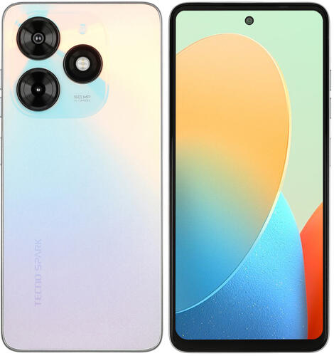 Купить 6.56" Смартфон Tecno SPARK 20C 256 ГБ белый  5445906. Характеристики, отзывы и цены в Донецке