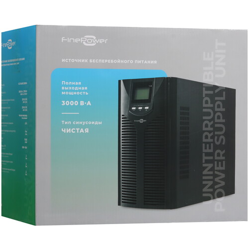 Купить ИБП FinePower IEC ONLINE 3000VA  5494289. Характеристики, отзывы и цены в Донецке