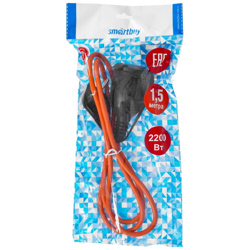 Купить Удлинитель силовой Smartbuy SBE-16-1-10-F оранжевый  9192884. Характеристики, отзывы и цены в Донецке