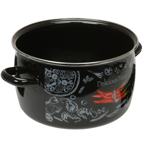 Купить Кастрюля TM Appetite Chilli 5.5 л 18 см черный  4817153. Характеристики, отзывы и цены в Донецке