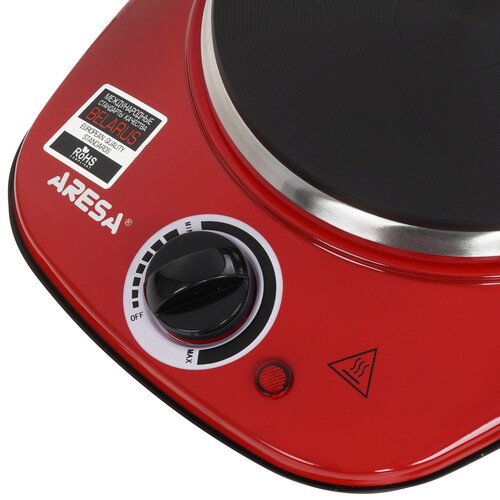 Купить Плита компактная электрическая ARESA AR-4701 красный  9300779. Характеристики, отзывы и цены в Донецке