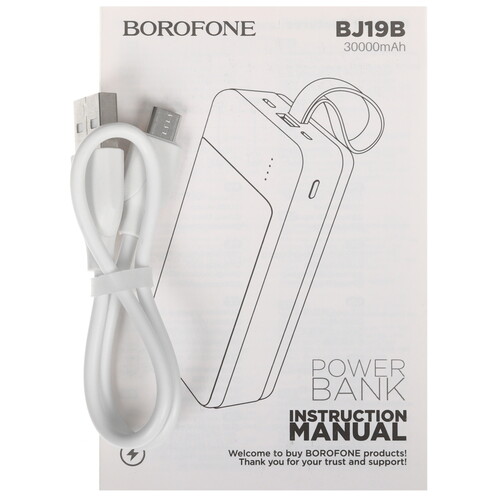 Купить Портативный аккумулятор Borofone BJ19B белый  9050782. Характеристики, отзывы и цены в Донецке