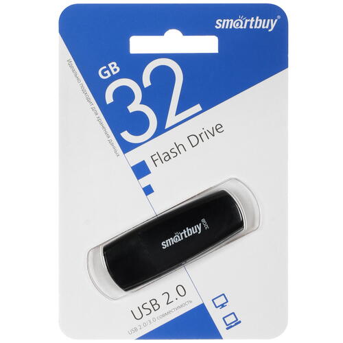 Купить Память USB Flash 32 ГБ Smartbuy Scout [SB032GB2SCK]  9954180. Характеристики, отзывы и цены в Донецке