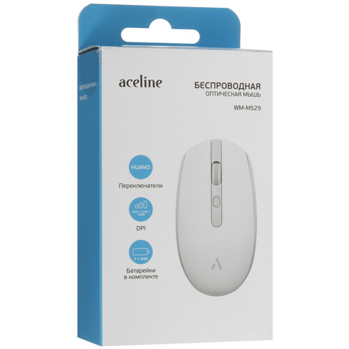 Купить Мышь беспроводная Aceline WM-M529WT  белый  5460385. Характеристики, отзывы и цены в Донецке