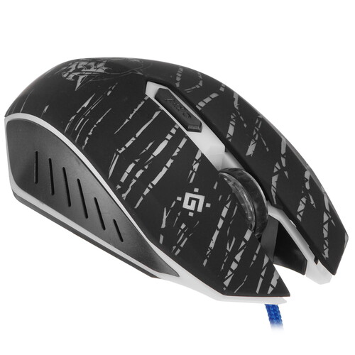Купить Мышь+коврик проводная Defender Dark Agent GM-590L [52590] черный  4850411. Характеристики, отзывы и цены в Донецке
