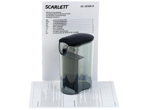 Купить Соковыжималка электрическая Scarlett SC-JE50S15 красный  1065669. Характеристики, отзывы и цены в Донецке
