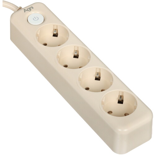 Купить Сетевой фильтр AGNI TP-FD4E бежевый  9289251. Характеристики, отзывы и цены в Донецке