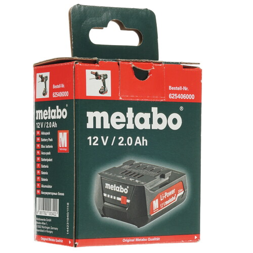 Купить Аккумулятор Metabo 12V/2.0Ah Li-Power  5303548. Характеристики, отзывы и цены в Донецке