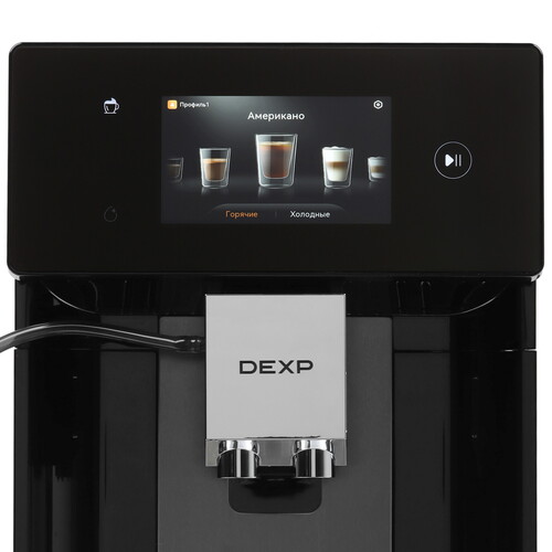 Купить Кофемашина автоматическая DEXP DAM-159AGC черный  9275035. Характеристики, отзывы и цены в Донецке