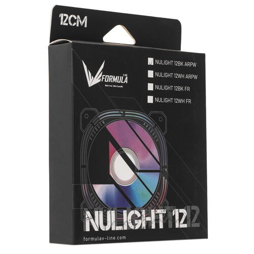 Купить Вентилятор Formula V Line Nulight 12 ARPW  черный  5611580. Характеристики, отзывы и цены в Донецке