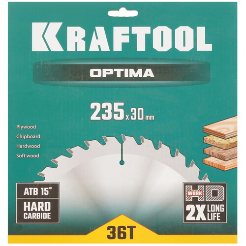 Купить Диск пильный KRAFTOOL 36951-235-30  9107895. Характеристики, отзывы и цены в Донецке
