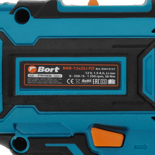 Купить Дрель-шуруповерт Bort BAB-12x2Li-FD  9925007. Характеристики, отзывы и цены в Донецке
