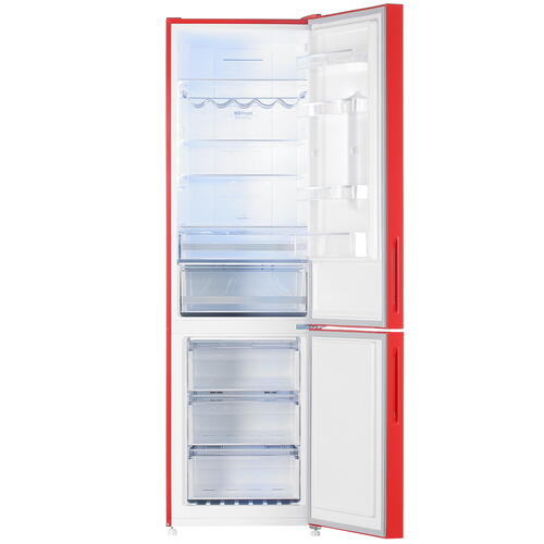 Купить Холодильник с морозильником  DEXP RF-CN350DMG/SI красный  5032049. Характеристики, отзывы и цены в Донецке