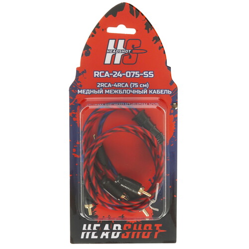 Купить Кабель   Kicx RCA x2 - RCA x4 красный, синий  9103149. Характеристики, отзывы и цены в Донецке