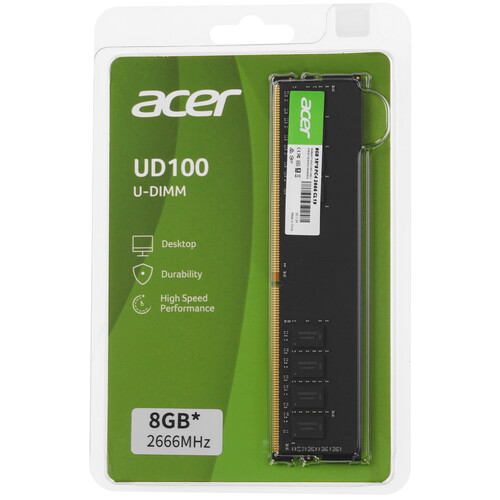 Купить Оперативная память Acer UD-100 [BL.9BWWA.221] 8 ГБ  9074048. Характеристики, отзывы и цены в Донецке