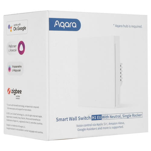 Купить Умный выключатель Aqara WS-EUK03  5465429. Характеристики, отзывы и цены в Донецке