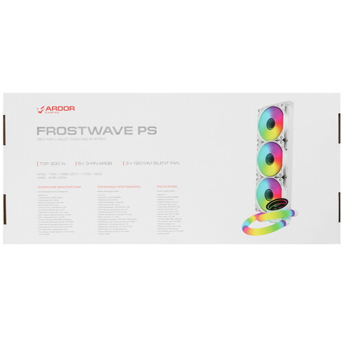 Купить Система охлаждения ARDOR GAMING Frostwave 360 PS  белая  5437454. Характеристики, отзывы и цены в Донецке