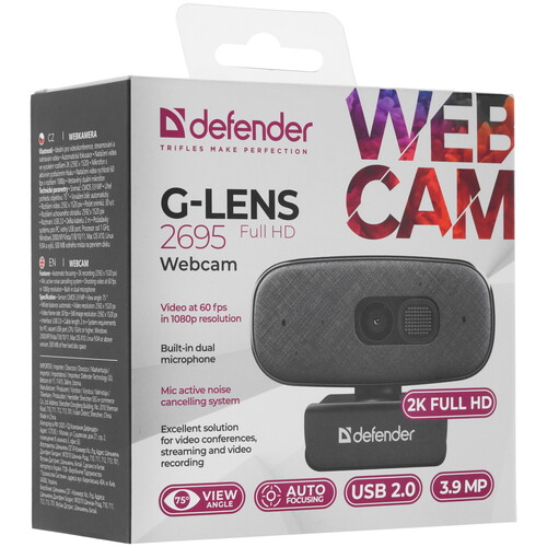Купить Веб-камера Defender G-lens 2695  5463810. Характеристики, отзывы и цены в Донецке