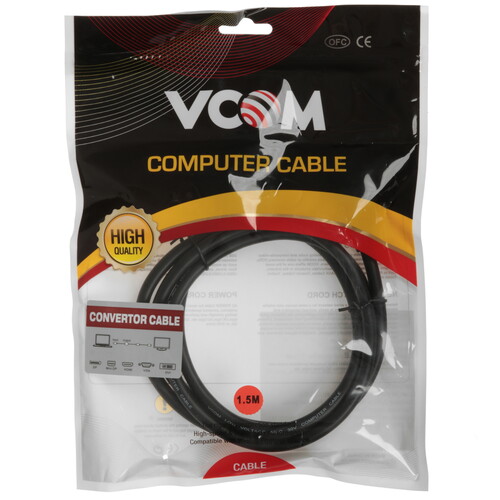 Купить Кабель  VCOM HDMI - DVI-D, 1.5 м  9220617. Характеристики, отзывы и цены в Донецке