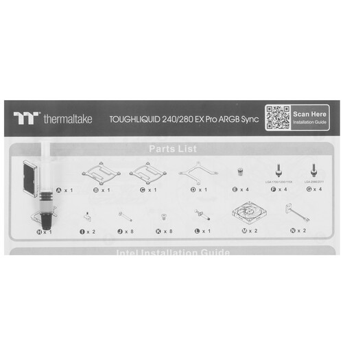 Купить Система охлаждения Thermaltake TOUGHLIQUID 280 EX Pro черная  5483289. Характеристики, отзывы и цены в Донецке