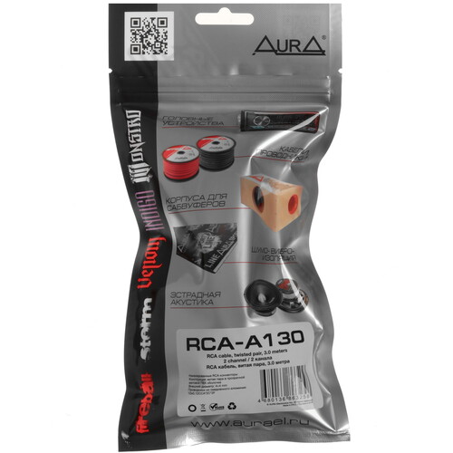 Купить Кабель межблочный AURA RCA-A130 MKII  5608276. Характеристики, отзывы и цены в Донецке