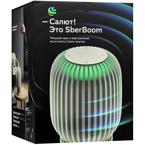 Купить Умная колонка SberBoom белый  5093572. Характеристики, отзывы и цены в Донецке