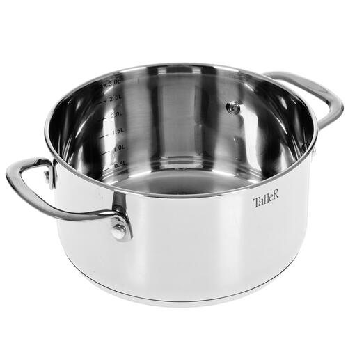 Купить Кастрюля Taller Элиас TR-11083 3 л 20 см серебристый  4859641. Характеристики, отзывы и цены в Донецке
