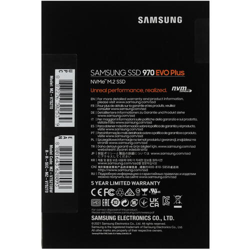 Купить 2000 ГБ M.2 NVMe накопитель Samsung 970 EVO Plus [MZ-V7S2T0BW]  5064945. Характеристики, отзывы и цены в Донецке