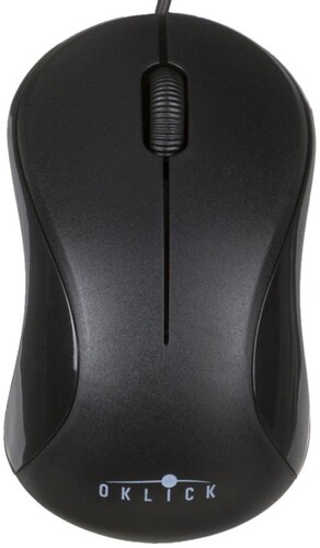 Купить Мышь проводная Oklick 115S [711636] черный  0197929. Характеристики, отзывы и цены в Донецке