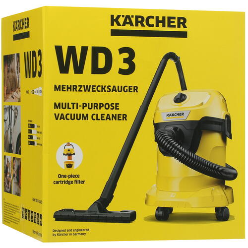 Купить Хозяйственный пылесос  Karcher WD 3 V-15/4/20  9973194. Характеристики, отзывы и цены в Донецке