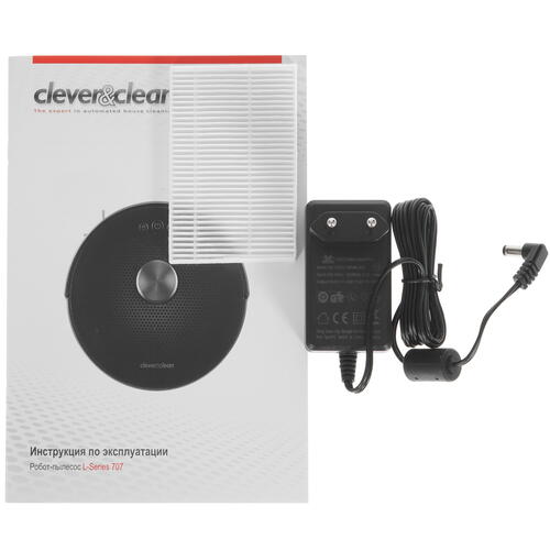 Купить Робот-пылесос Clever&Clean L-Series 707 черный  5333303. Характеристики, отзывы и цены в Донецке