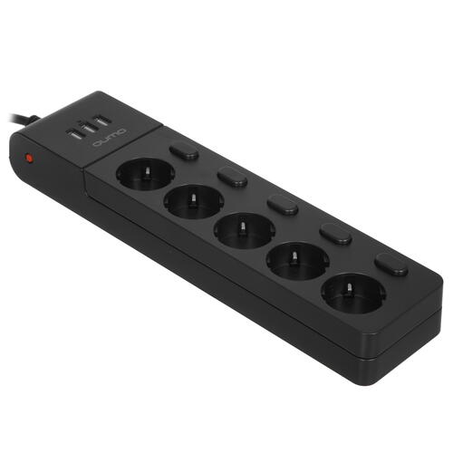 Купить Сетевой фильтр QUMO Power Bar PRO 6SP4U (P-0006) черный  5416311. Характеристики, отзывы и цены в Донецке