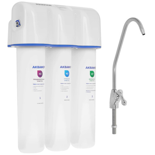 Купить Проточный питьевой фильтр Аквафор Кристалл  5616476. Характеристики, отзывы и цены в Донецке