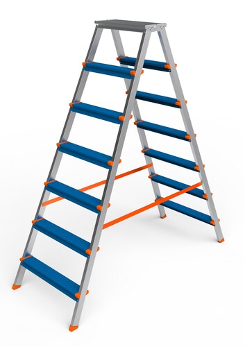 Купить Стремянка двухсекционная SARAYLI COLOR 7+7  9292141. Характеристики, отзывы и цены в Донецке