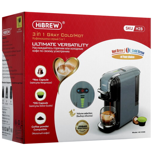 Купить Кофемашина капсульная Hibrew AC-514K  9156826. Характеристики, отзывы и цены в Донецке