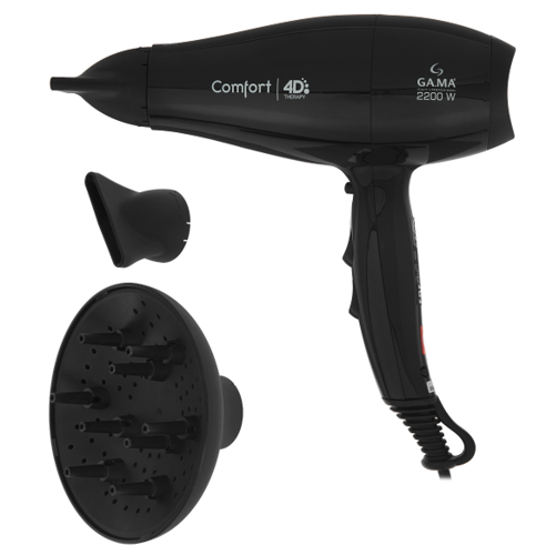 Купить Фен GA.MA COMFORT 4D черный  9915655. Характеристики, отзывы и цены в Донецке