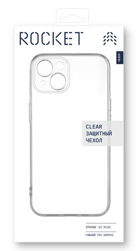 Купить Накладка  Rocket Clear для Apple iPhone 15 Plus прозрачный  5464385. Характеристики, отзывы и цены в Донецке
